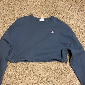 Long sleeve cropped sweatshirt